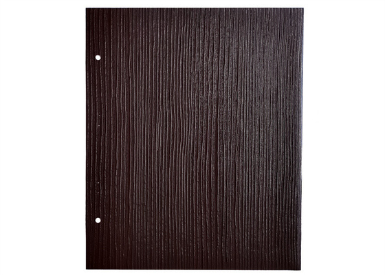 Dark Wood Brushed PVC Wood Grain Foil 100 Micron Thickness