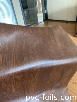 0.1MM Dark Oak Color PVC Decorative Foil For Interior Surface Decoration