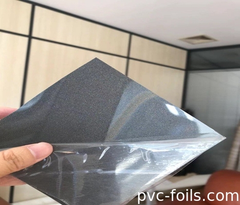 High Gloss Light Grey PVC Cabinet Film 0.50mm For Vacuum Membrane Pressing