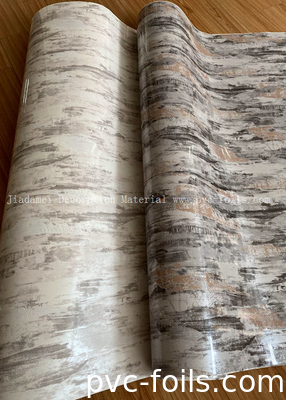 High Gloss Marble PVC Roll PVC Decorative Film For Vacuum Membrane Pressing