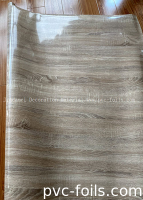 High Gloss Wood Grain PVC Decorative Film For Flat Lamination Width 1260mm