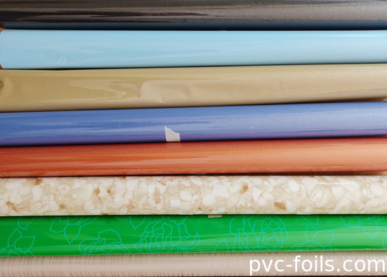 Packed In Roll High Gloss Colorful Self Adhesive PVC Film For Furniture Decoration