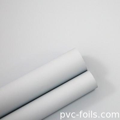 Satin White PVC Decorative Film Super Matte For Kitchen Cabinet Doors