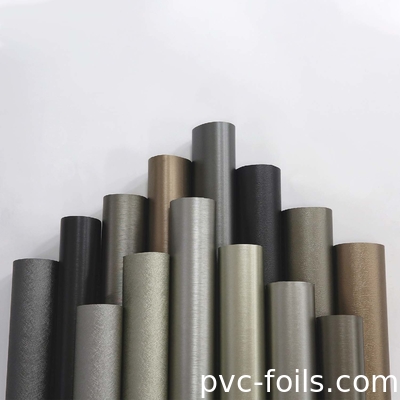 Metallic Silver Color Self Adhesive PVC Film In Roll For Surface Decoration