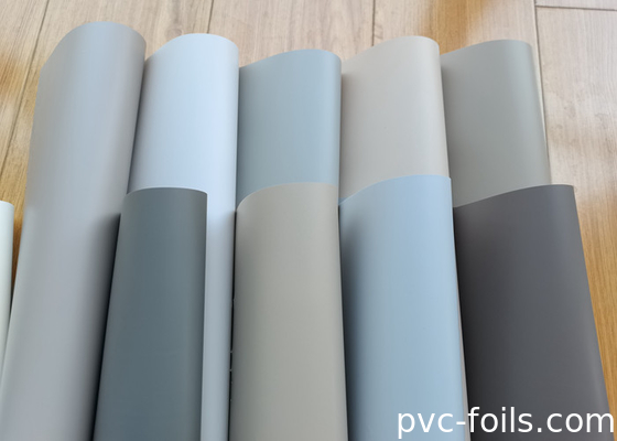 Silky Smooth Solid Color PVC Decorative Film Roll For Membrane Press