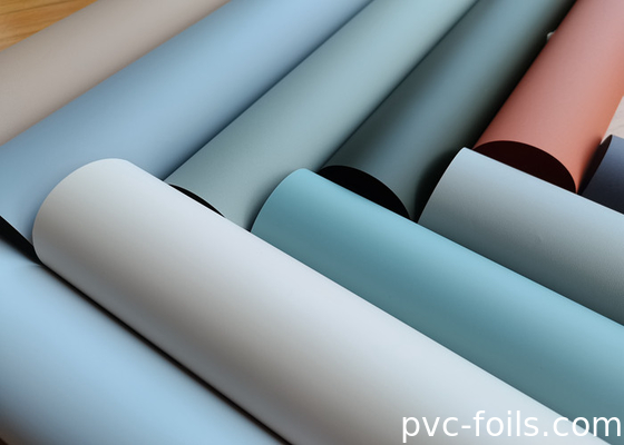 Super Matte Pantone Color PVC Decorative Film For Interior Doors