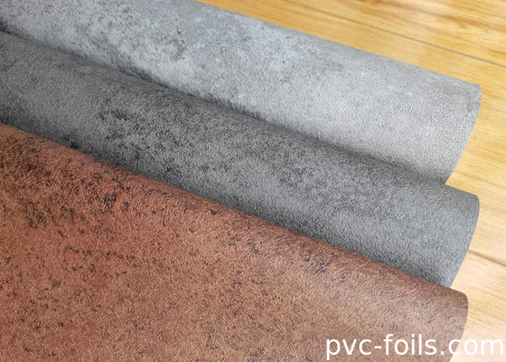 Concrete Stone Design PVC Decorative Film For Interior Surface Decoration