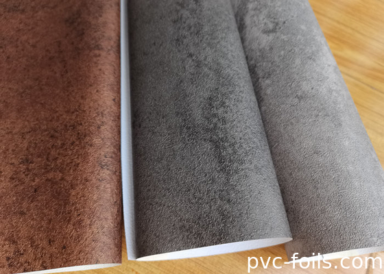 Concrete Stone Design PVC Decorative Film For Interior Surface Decoration