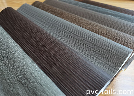 Industrial Style Wood Effect PVC Decorative Film For Wall Covering