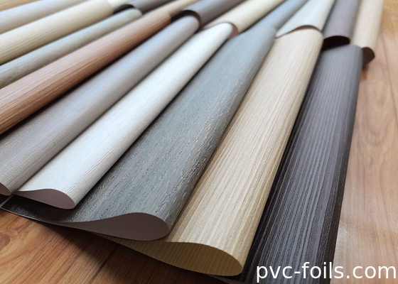 Teak Wood Grain PVC Wrapping Film for Furniture Renovation Projects
