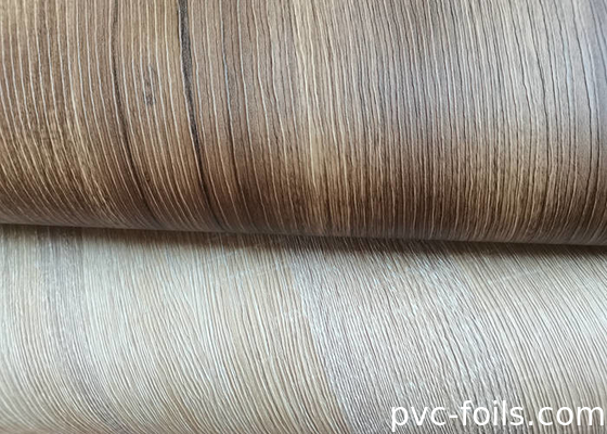3D Embossed Wood Grain PVC Furniture Film For Custom Interior Designs