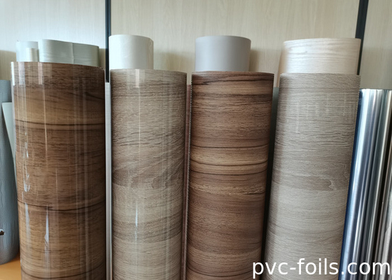 High Gloss PVC Furniture Film Roll For Modern Cabinet Surfaces