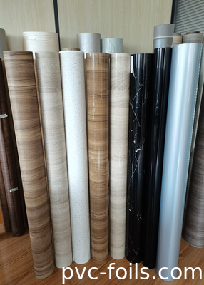 High Gloss PVC Furniture Film Roll For Cabinet Door Membrane Pressing