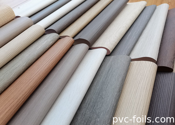 Foshan Wood Grain Self Adhesive PVC Furniture Stickers For Surface Decoration