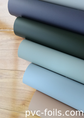 Matte Surface PVC Decorative Film For Furniture Covering Durable And Water-Resistant