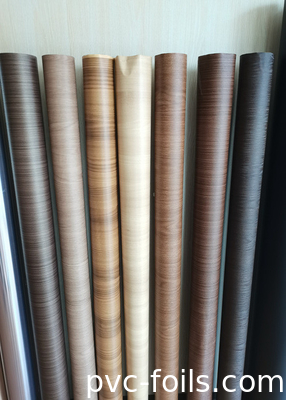 Golden Oak Wood Grain PVC Lamination Film For Window And Door Profiles