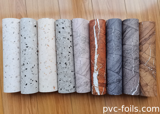 White Marble PVC Lamination Film For Countertop Stone Finish