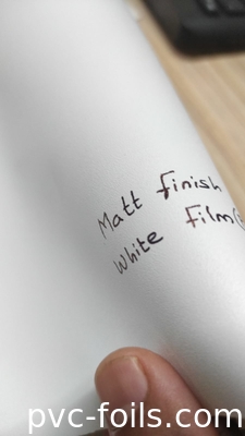 Matte Finish PVC Decorative Film For 1.2mm Acrylic Sheets, 0.15mm Thickness
