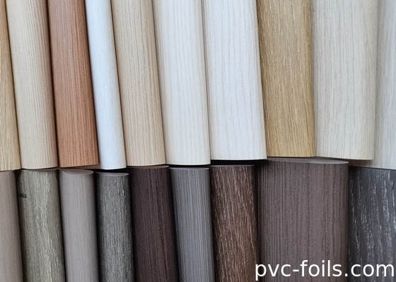 Super Matte Wood Texture PVC Decorative Film For WPC Panel And Profile Wrapping