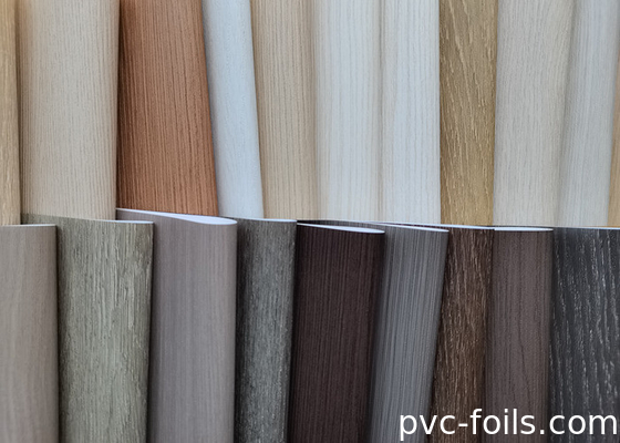 PVC Decorative Film With Super Matte Wood Grain For Profile And WPC Panel Wrapping
