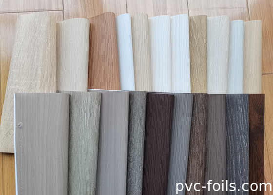 PVC Decorative Film With Super Matte Wood Grain For Profile And WPC Panel Wrapping