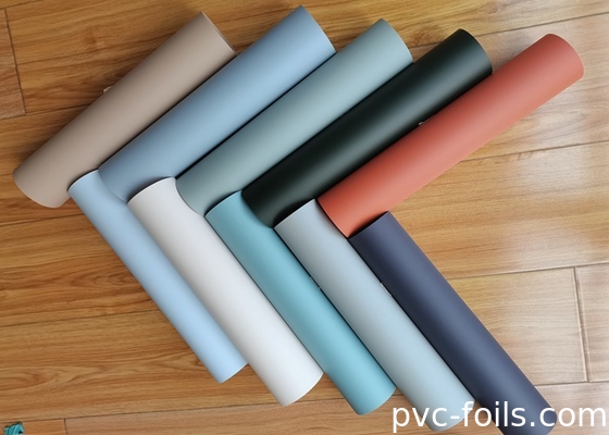 Solid Color Soft Touch PVC Decorative Film For Vacuum Press And Membrane Doors