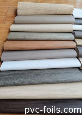 Natural Oak Wood Grain PVC Decorative Film For Window And Door Profiles