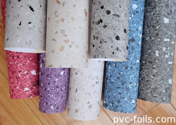 Marble Design Self-Adhesive PVC Furniture Film For Kitchen Countertops