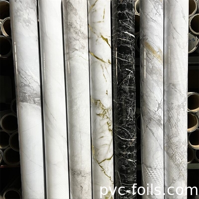 Digital Printing Marble Design PVC Decorative Film For Furniture And Interior Decoration