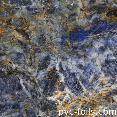 New Design 2025 Stone Style PVC Wrap Film for Cabinet Doors &amp; Lamination of PVC Sheets