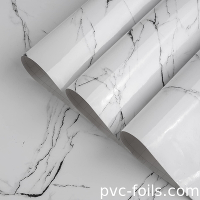 Self-Adhesive PVC Decorative Film For Countertop Decoration – Custom Wood And Marble Grain Options