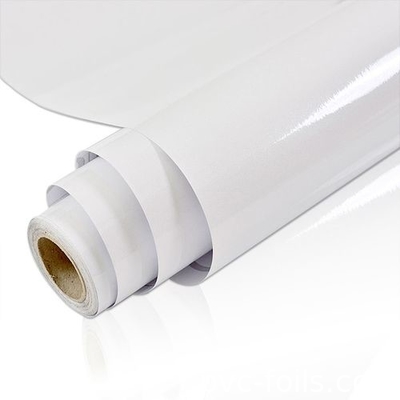 Solid Color White Glossy Self-Adhesive PVC Wallpaper - Easy Peel &amp; Stick For Kitchen
