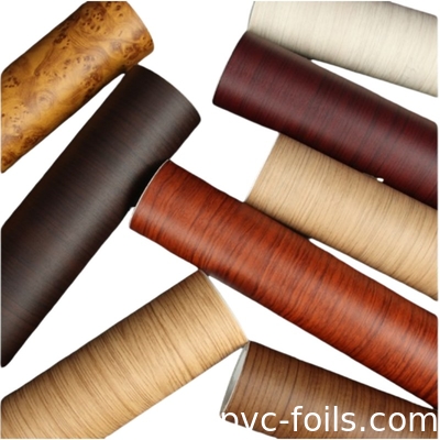 Low MOQ Factory Price Self-Adhesive Wallpaper Furniture Sticker Vinyl Wood Grain PVC Film For Sale
