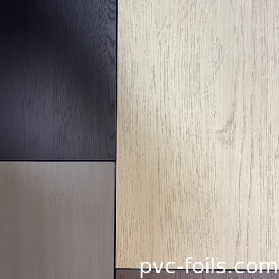 0.14mm PVC Decorative Laminating Film Wooden Texture Embossed Film Wood Design For Laminated Sheet