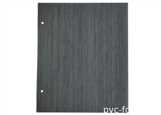 Black Wood Grain Embossed PVC Decorative Foil For MDF Cabinet Door Vacuum Membrane Press