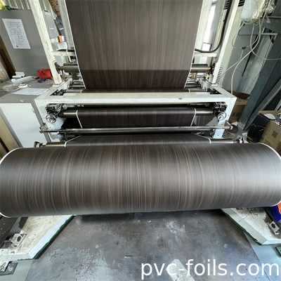 Self-Adhesive Black Wood Effect PVC Decorative Film For Furniture Renovation