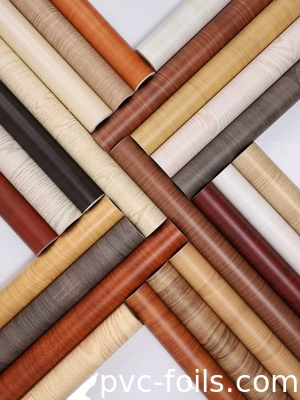 Italy-Inspired Wood Grain PVC Decorative Film For Furniture Doors - Mixed Oil Finish