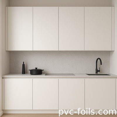 Luxurious Soft Touch PVC Film With Super Matte Finish For Doors And Furniture Cabinet Doors