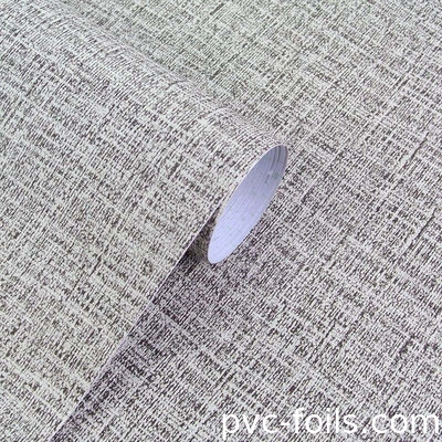 Fabric Texture Solid Color Pvc Self Adhesive Film For Hotel Room Wall Covering,Peel And Stick