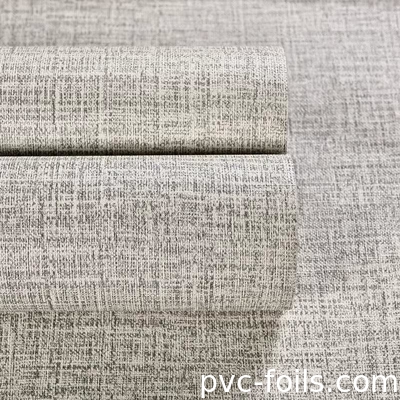 Fabric Texture Solid Color Pvc Self Adhesive Film For Hotel Decoration Renovation