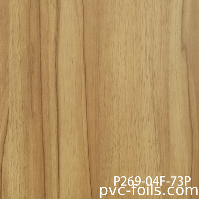 Ultra Matte Realistic Wood Grain PVC Membrane Film For Kitchen Doors