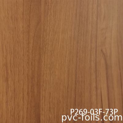 Ultra Matte Realistic Wood Grain PVC Membrane Film For Kitchen Doors