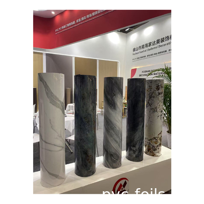 High Gloss Marble Grain Self-Adhesive PVC Decorative Film For Kitchen Cabinet Table Top,Waterproof