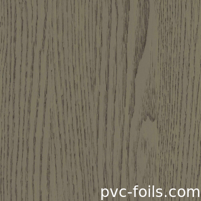 Dark Wood Grain Self-Adhesive PVC Vinly Film For Hotel Decoration Renovation