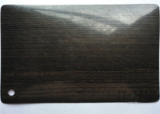 0.1MM Dark Oak Color PVC Decorative Foil For Interior Surface Decoration