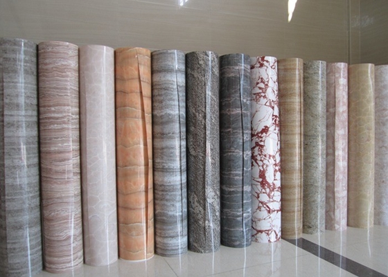 Doors Pvc Imitation Marble menbrane Decorative Film For Furniture