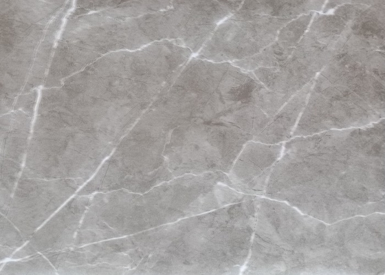 Grey Marble High Gloss PVC Film For MDF Wall Panel