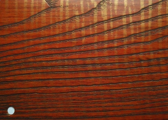 Cherry Wood Color PVC Decorative Film For Interior Decor Projects Matte Finish