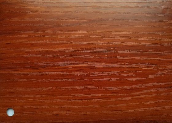 Apple Wood Color PVC Membrane Foil For Doors Surface Width 1400mm