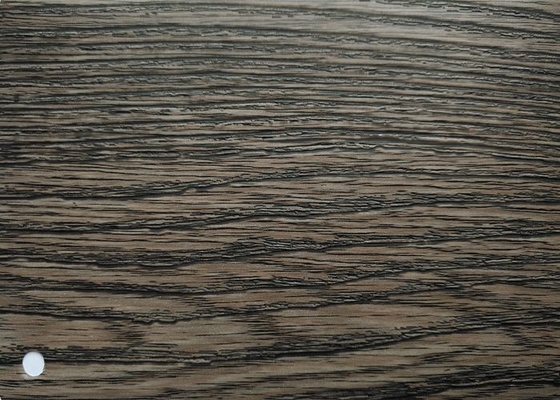 Fireproof Dark Wood PVC Decorative Film For Door Frame Wrapping Profile